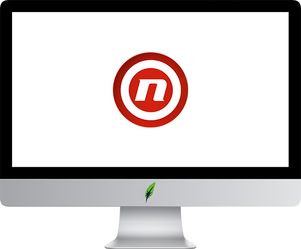 Afbeelding computerscherm met logo NOVA TV - Kroatië - in kleur op transparante achtergrond - 600 * 496 pixels
